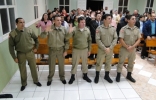 Pr Wolff ministra em culto de militares em Porto Belo-SC