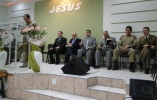 Pr Wolff ministra em culto de militares em Porto Belo-SC