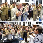 Muitas vidas edificadas no Congresso de Militares em Garuga