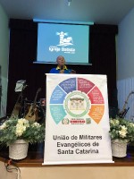 Militares no culto do GRUMESJ