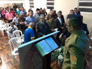 Militares no culto do GRUMESJ