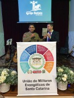 Militares no culto do GRUMESJ