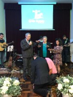 Militares no culto do GRUMESJ