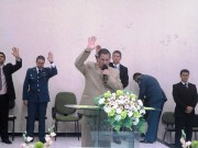 Igreja Assembléia de Deus de Ascurra recebe militares da UMESC