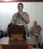 Culto de Militares em Barra Velha 1 casal aceitou a Jesus