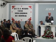 Almas foram salvas neste culto de militares em Indaial