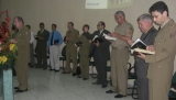 Bênçãos no culto de Militares em Cel Vivida-PR