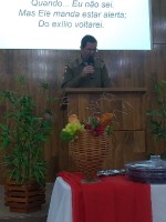 Presença de vários militares neste belo culto