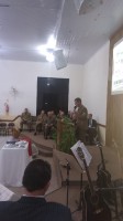 Presença de vários militares neste belo culto