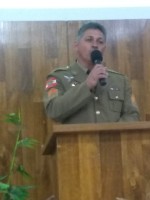 Presença de vários militares neste belo culto