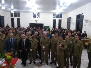Presença de vários militares neste belo culto