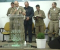 Foi realizado um culto de militares na cidade de Biguaçu, em 30.08.09.
