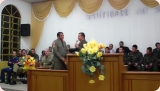 Culto em Imbituba, organizado pela diretoria do GRUMEIMBI, com a participação de militares de diversas denominações, com a participação de militares do Exército Policia Militar e Bombeiros militares, e a pessoa do Presidente da UMCEB/UMESC Cel Emilson.