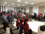 Vários militares presentes