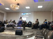 Vários militares presentes