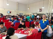 Degustação no encontro de líderes 