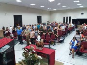 Benção no culto de missão Mina do Mato