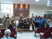 Benção no culto de missão Mina do Mato