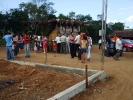 Grupo de Garuva ajuda na construção de Igreja Indígina