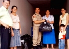 O Grupo de Militares de Xanxerê realiza trabalhos de doações