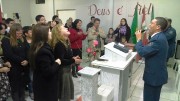 Foi grande o mover de Deus no culto em Laurentino-SC