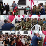 Renovação em culto de militares em Indaial