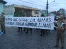 A UMESC realizou marcha pela Paz na ocasião do Congresso.