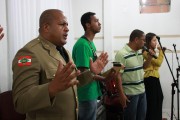 Militares no culto em Joinville - SC