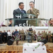 Deus fez grandes coisas neste culto