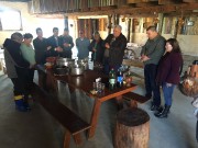 Entrega de donativos e agasalhos